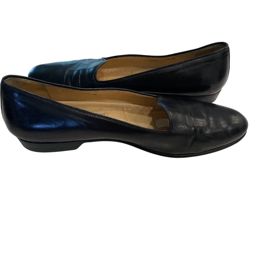 Bragano by Cole Haan Mens Black Leather Italian Opera Tuxedo Loafers 10.5 M 1873